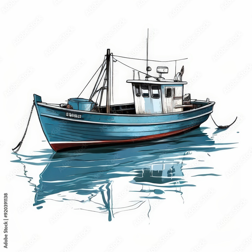 the AI Image Generator, Fishing Boat Unfolded the AI Image Generator, Fishing Boat Unfolded
