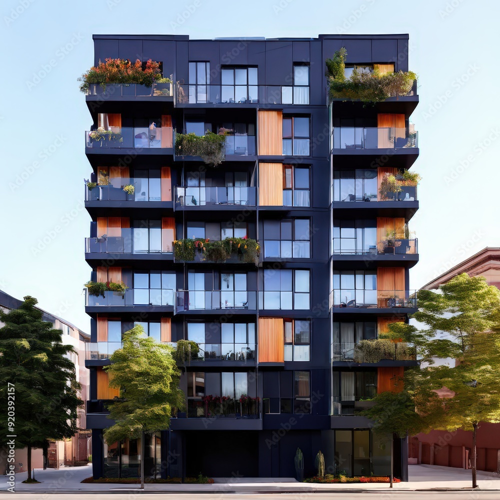 Obraz premium the AI Image Generator, Construction of residential building