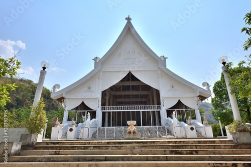 Dhammasathan Suan Rangsi Ariya Maitreya is the most famous landmark in Uthai Thani, Thailand  photo