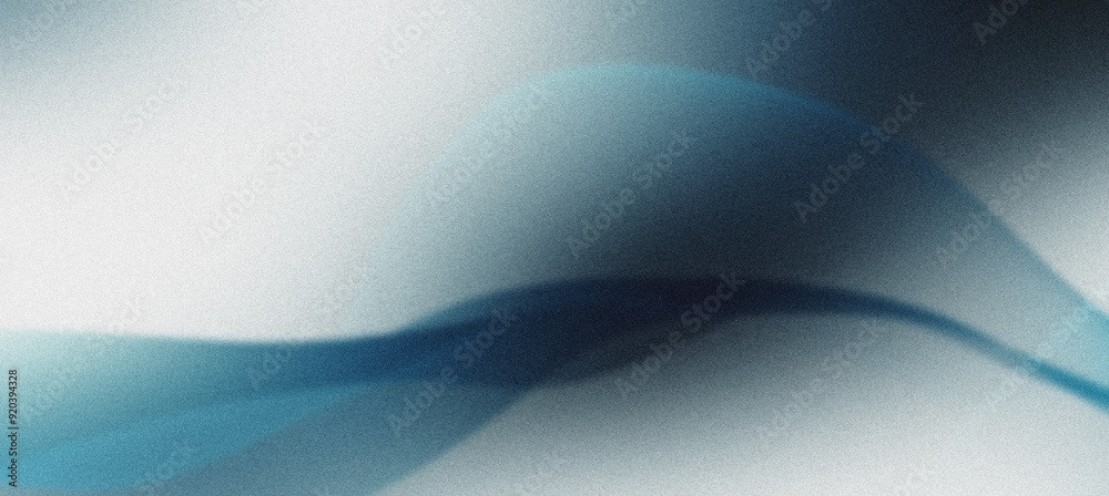 Obraz premium Flowing abstract blue wave against a textured white background