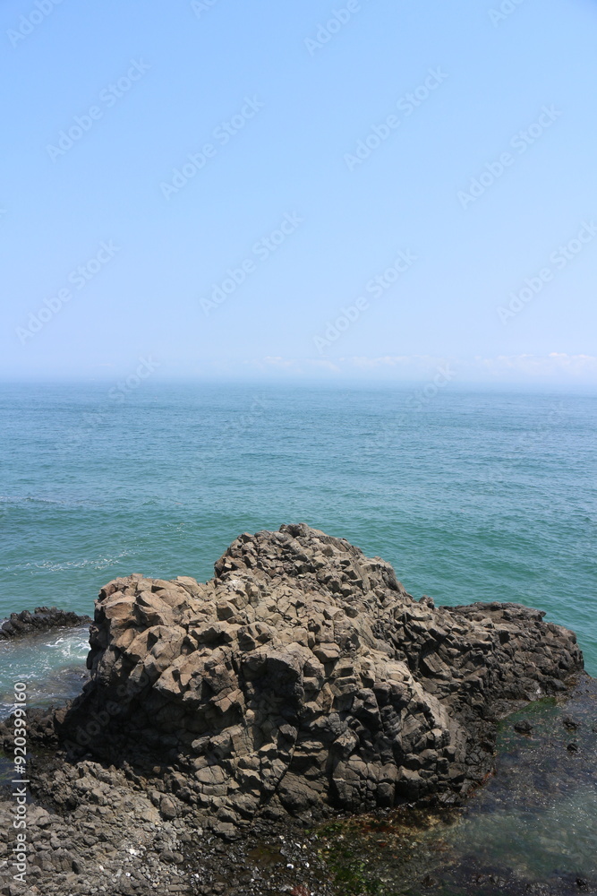주상절리가 보이는 바다 풍경(Seascape with columnar joints visible)-7 주상절리가 보이는 바다 풍경(Seascape with columnar joints visible)-7
