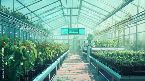 Intelligent agricultural planting facilities greenhouses
