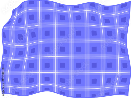 Flat Picnic Blanket Illustration