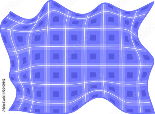 Flat Picnic Blanket Illustration