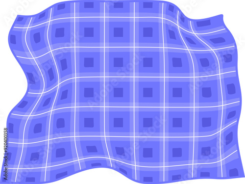 Flat Picnic Blanket Illustration