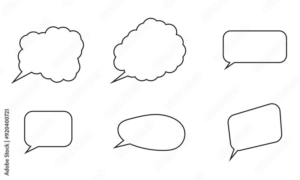 Obraz premium Speech Bubble icon set .Set of speech bubble. Speech bubble comic