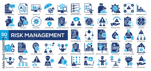 Risk Management Icon Collection