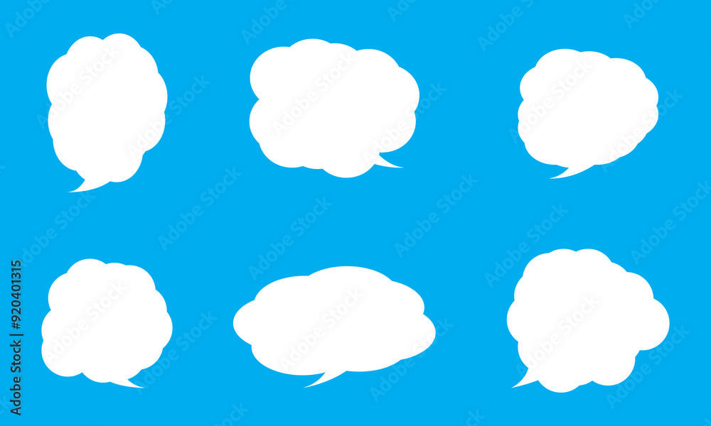 Speech bubble, speech balloon, chat bubble line art vector icon for apps and websites Speech bubble, speech balloon, chat bubble line art vector icon for apps and websites