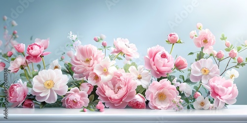 Wallpaper Mural Art guide, flower illustrations, mixed media, combining traditional and digital techniques, innovative and creative, Magazine Photography Style Torontodigital.ca