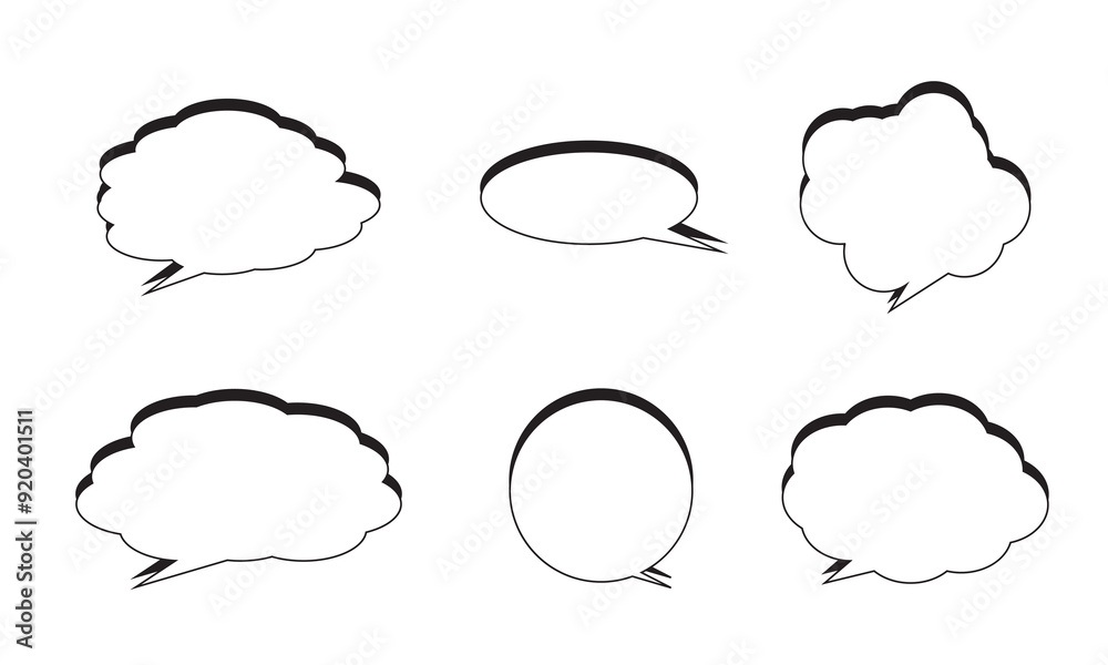 Fototapeta premium speech bubble set