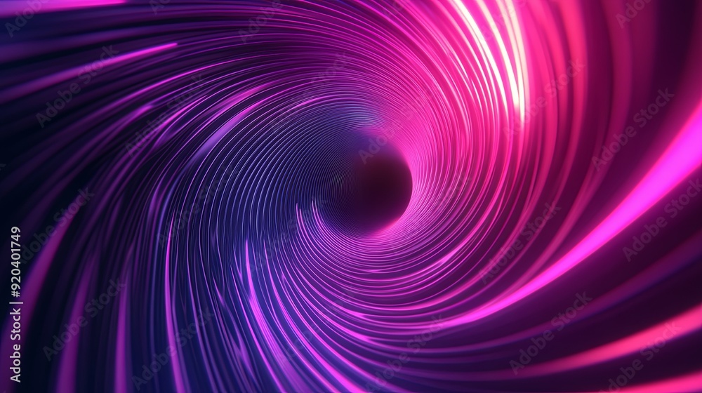 Vibrant Pink Geometric Spiral Illusion. Abstract and Colorful concept Vibrant Pink Geometric Spiral Illusion. Abstract and Colorful concept