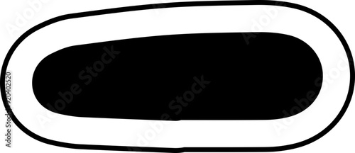 doodle skull letter sign minus
