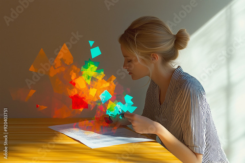 Vibrant colors explode as a...