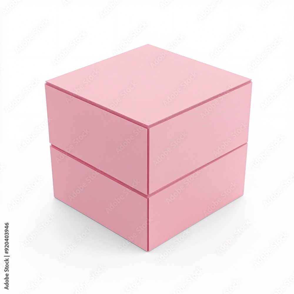 240805 72. Cube of pastel pink adhesive note papers, white background, 3D Rendering, isometric 240805 72. Cube of pastel pink adhesive note papers, white background, 3D Rendering, isometric