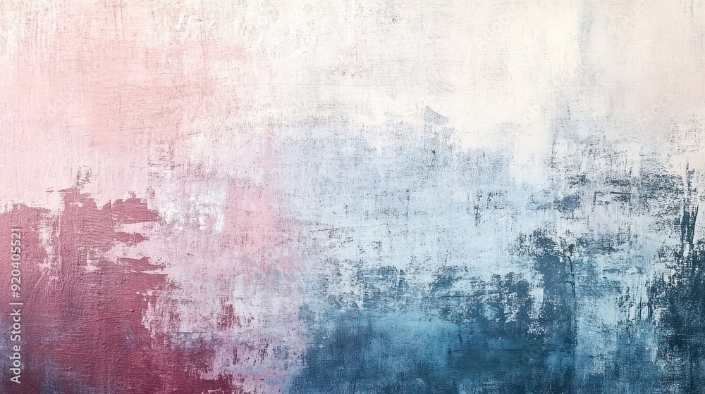 Abstract Painting with Pink, White, and Blue Hues Abstract Painting with Pink, White, and Blue Hues