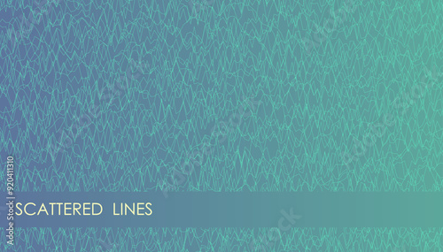 Horizontal gradient wavy abstract background with green noisy stripes, cover, site presentation in HD format. UI template layout for web design of internet products. Vector banner