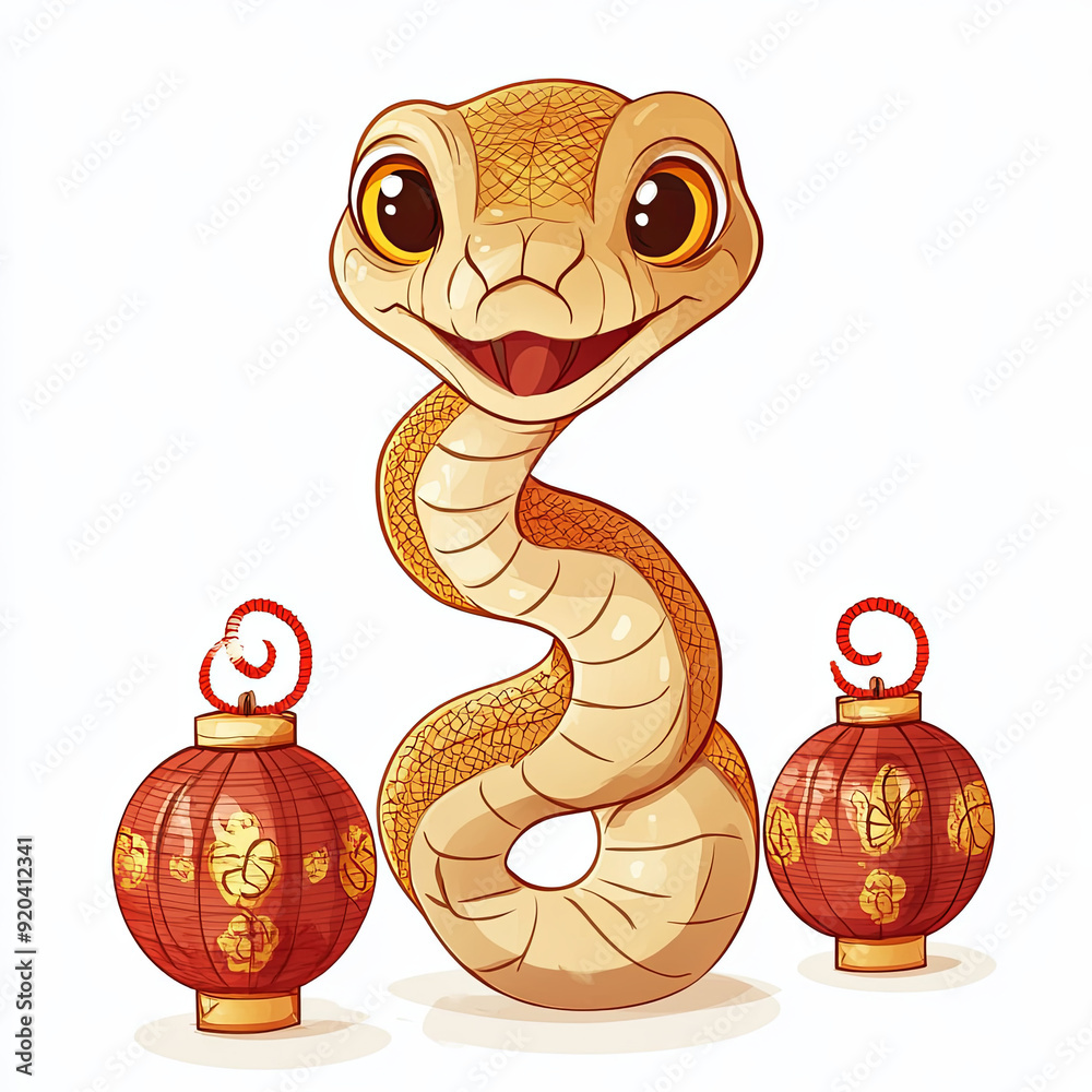 Fototapeta premium Chinese New Year Year of the Snake