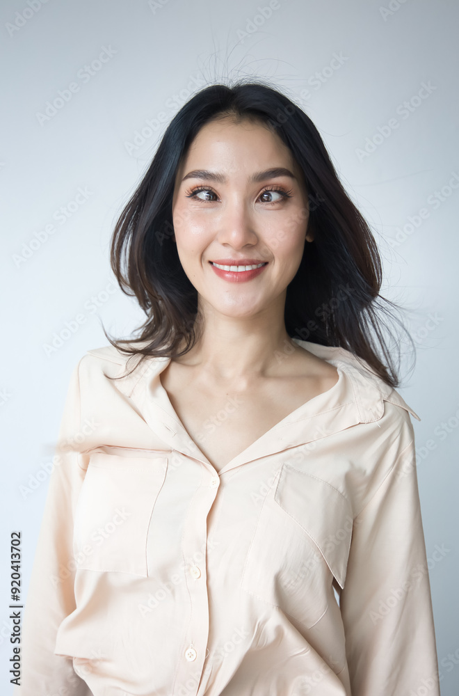 woman suffering from strabismus, bulging eye, hyperthyroidism, graves disease, eye sickness or disorder, eye care concept woman suffering from strabismus, bulging eye, hyperthyroidism, graves disease, eye sickness or disorder, eye care concept