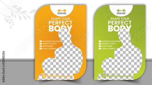 Business diecut flyer design