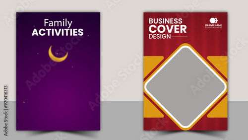 A4 book cover design 