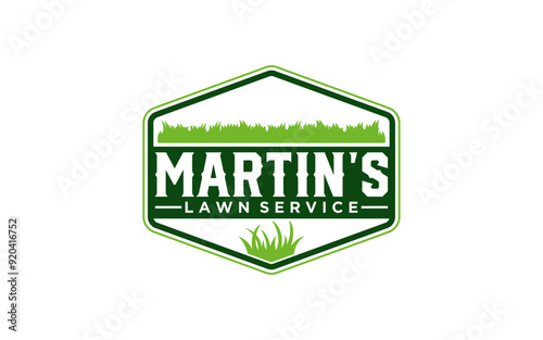 landscape logo for lawn or gardening business design template