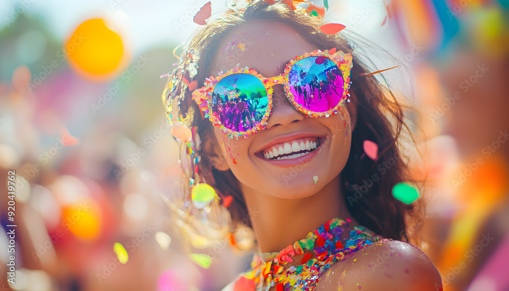 The beauty smiled and felt happy The beauty smiled and felt happy