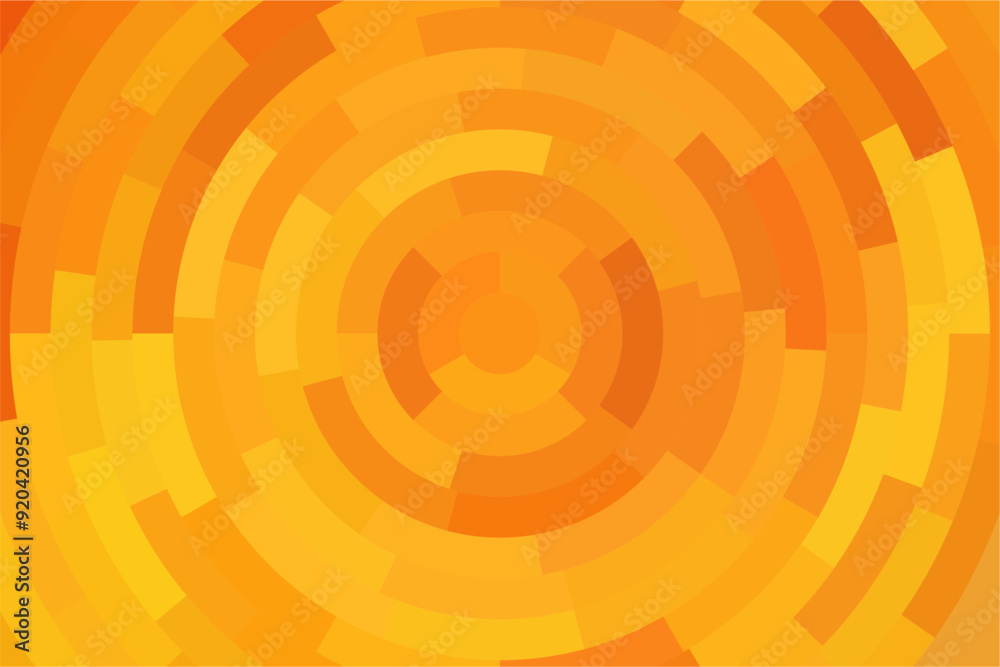 Mosaic orange circle background. Gradient abstract rounded pixel background. Mosaic orange circle background. Gradient abstract rounded pixel background.