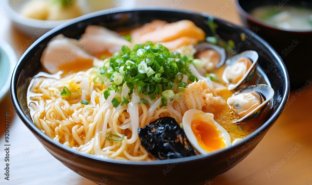 Ramen with shellfish,  Generative AI