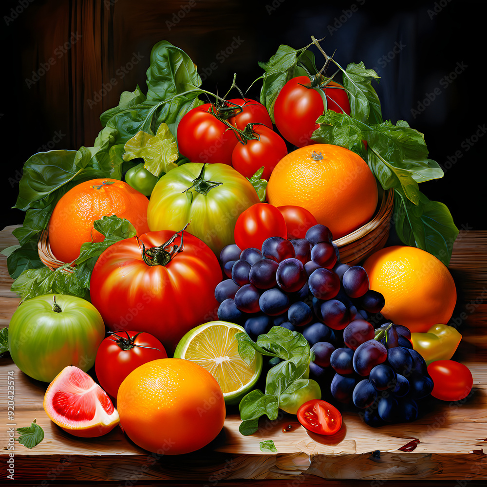 How about “Fresh and Juicy Tomatoes and Vegetables” How about “Fresh and Juicy Tomatoes and Vegetables”