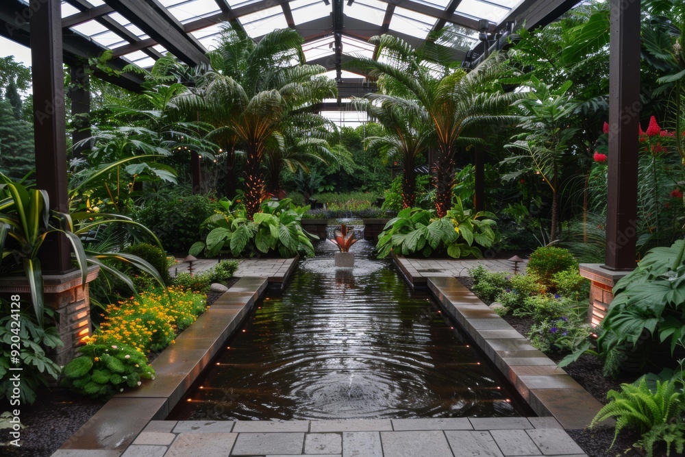 A tropical garden show features vibrant botanical displays and cultural ...