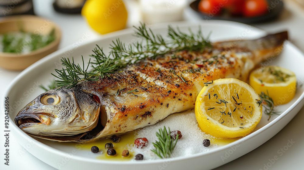 Herb-Infused Salt-Crusted Sea Bass with Lemon and Dill
Herb-Infused Salt-Crusted Sea Bass with Lemon and Dill