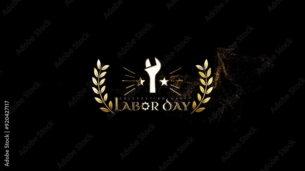 United States Labor Day, Happy Labor Day, Happy Labour Day Animation Video, Golden Happy Labor Day Text Videos United States Labor Day, Happy Labor Day, Happy Labour Day Animation Video, Golden Happy Labor Day Text Videos