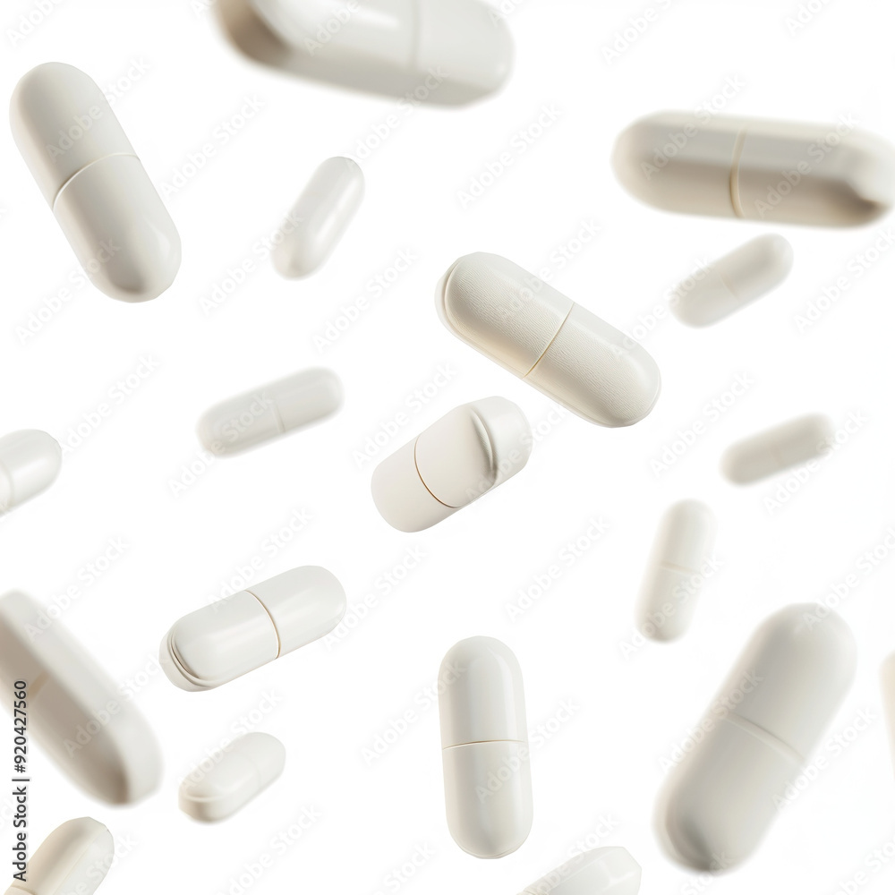Oval suppositories flying in the air, isolated on white background, professional medical concept, highlighting the unique shape and function of the product.
Oval suppositories flying in the air, isolated on white background, professional medical concept, highlighting the unique shape and function of the product.