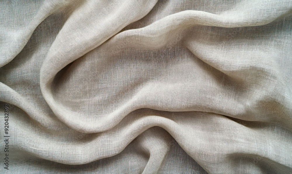 Wrinkled Beige Linen Fabric Texture Wrinkled Beige Linen Fabric Texture