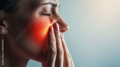 240805 155. a woman having nose pain at office. nasal cavity due to sinusitis and air conditioning exposure longtime. Health and medical concept isolated on white background,png with woman applying
