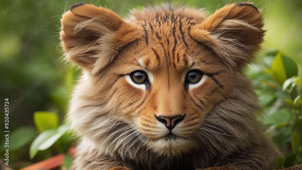 Obraz premium lion in the grass
