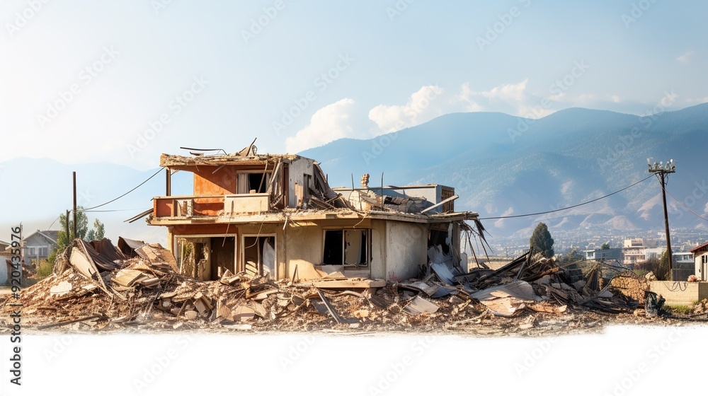 Fototapeta premium house in the mountains