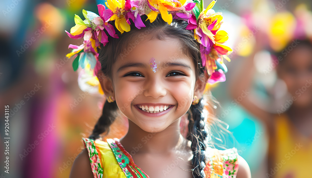 The beauty smiled and felt happy The beauty smiled and felt happy