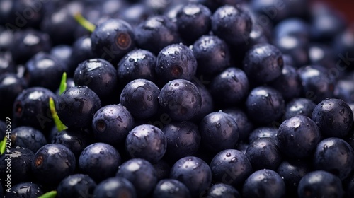 Wallpaper Mural Lots of fresh acai berries. ai generated art image Torontodigital.ca