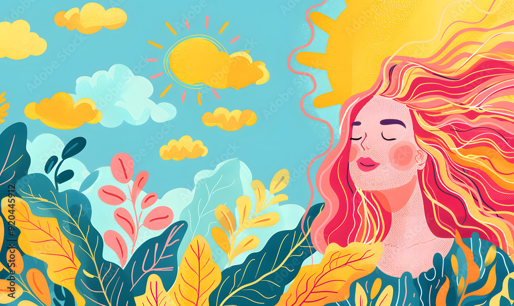graphic advertising images focusing on beauty and hair graphic advertising images focusing on beauty and hair