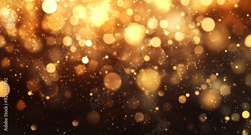 A gold fireworks background for the New Year.