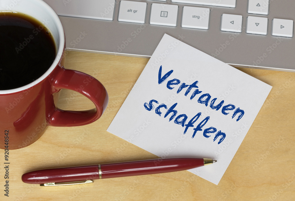 Vertrauen schaffen Vertrauen schaffen