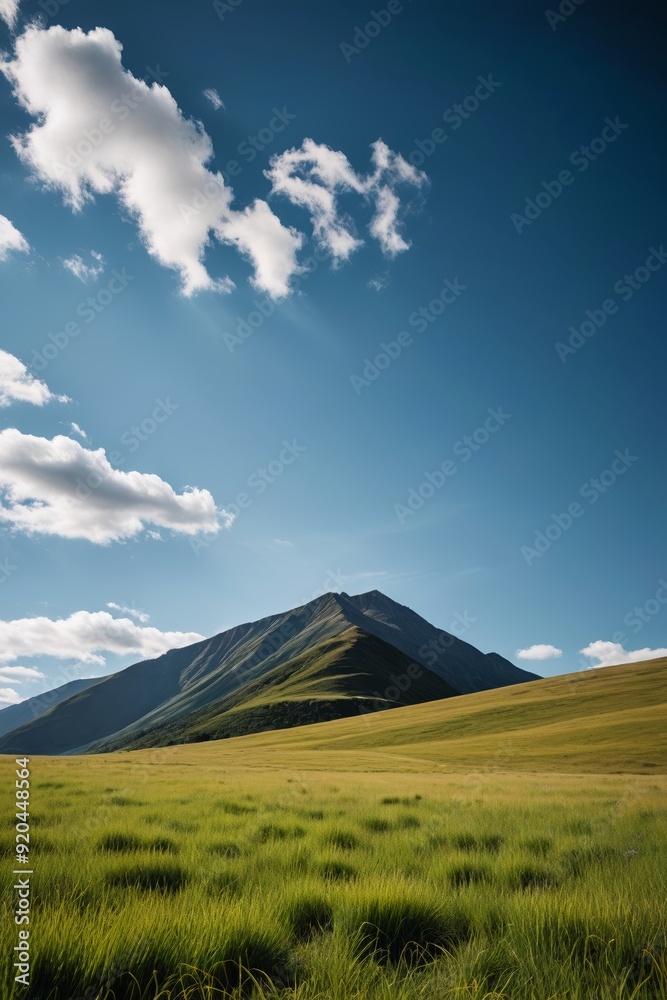 Obraz premium a grassy field 