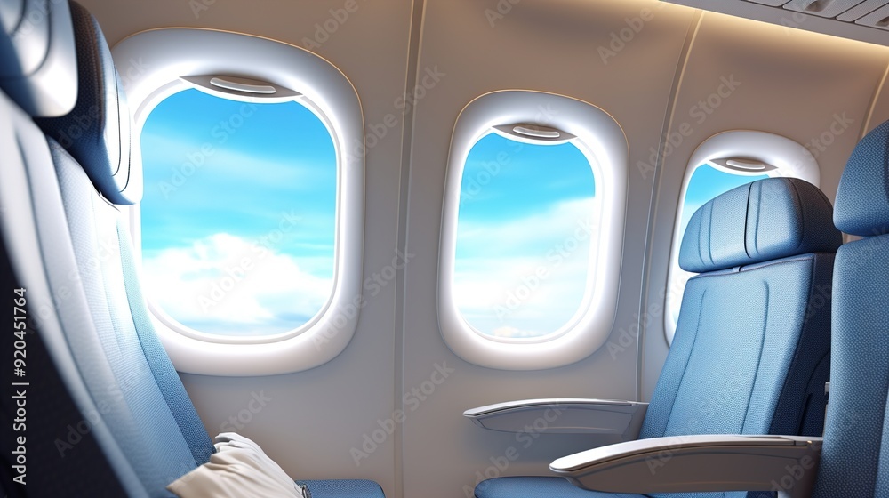 interior of airplane interior of airplane