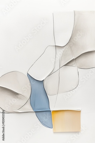 Abstract art illustration. Minimalism style modern geometric. Wall decor of art illustration