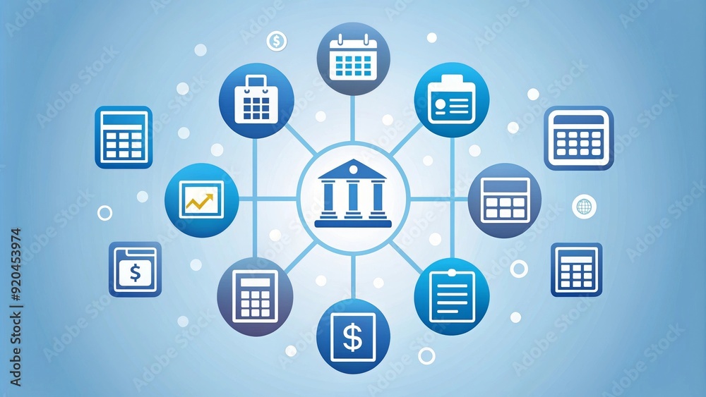 of Imu tax concept with various symbols representing taxes and finances, tax, finances, money, symbol, government of Imu tax concept with various symbols representing taxes and finances, tax, finances, money, symbol, government