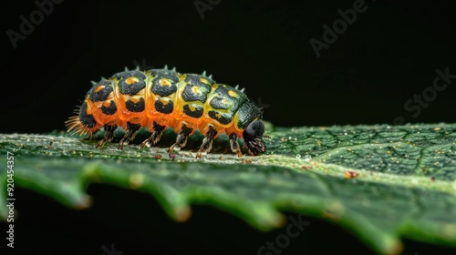 A Close-up View of a Colorful Beetle