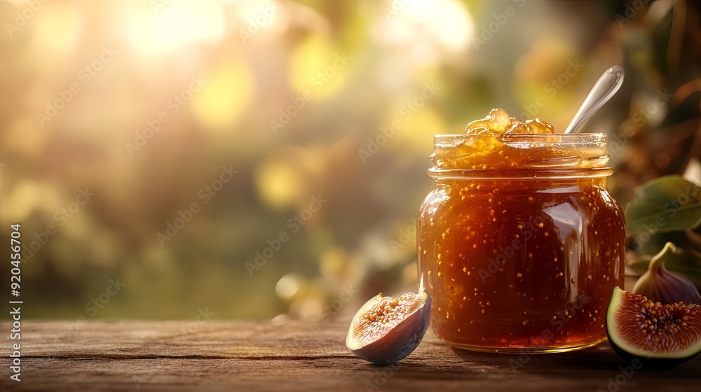 Fig Jam in a Glass Jar Fig Jam in a Glass Jar