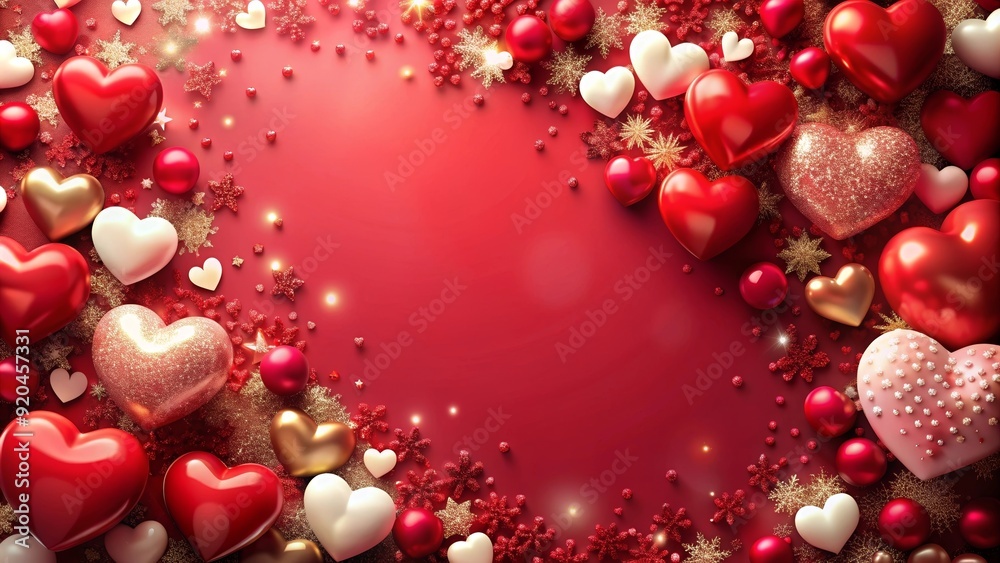 Festive Valentine's Day background with sentimental affection, Valentine's Day, love, romance, hearts, celebration, holiday Festive Valentine's Day background with sentimental affection, Valentine's Day, love, romance, hearts, celebration, holiday