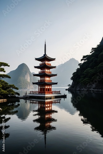 a pagoda in the photo